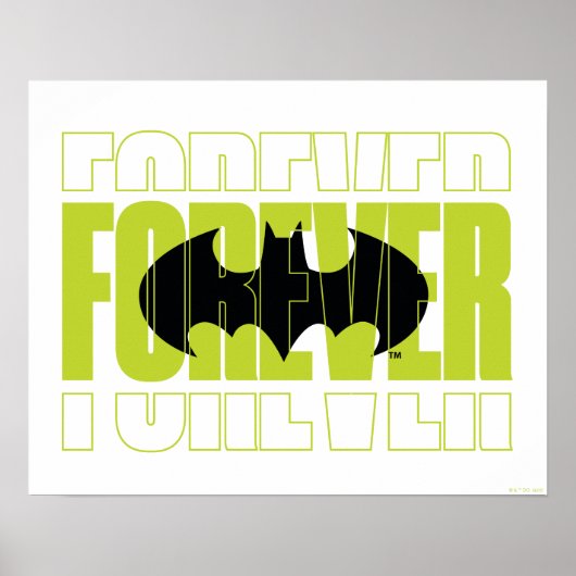Poster Symbole de typographie de Batman (Devant)