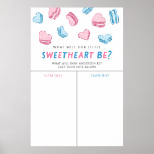 Poster Symbole de vote pour la Saint Valentin