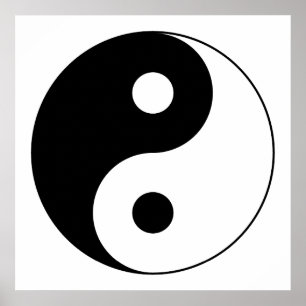 Poster Symbole de Yin Yang