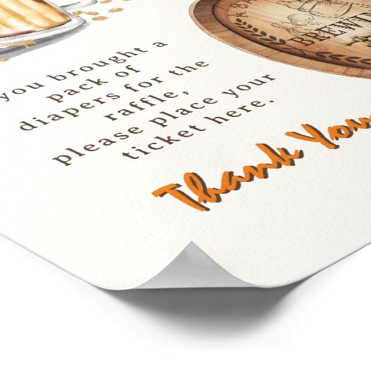 Poster SYMBOLE Décontracté DE RECHANGE DE BIÈRE (Coin)