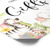 Poster Symbole des animaux de la jungle tropicale Wild Ca (Coin)