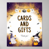 Poster Symbole des cartes Baby showers et cadeaux Hallowe (Devant)