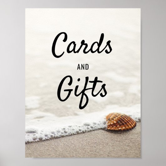 Poster Symbole des cartes de mariage et cadeaux Beach Wav (Devant)