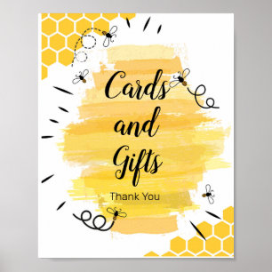 Poster Symbole des cartes et cadeaux Abeille