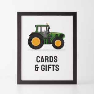 Poster Symbole des cartes et cadeaux d'anniversaire du tr