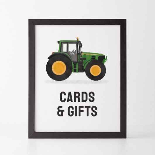 Poster Symbole des cartes et cadeaux d'anniversaire du tr