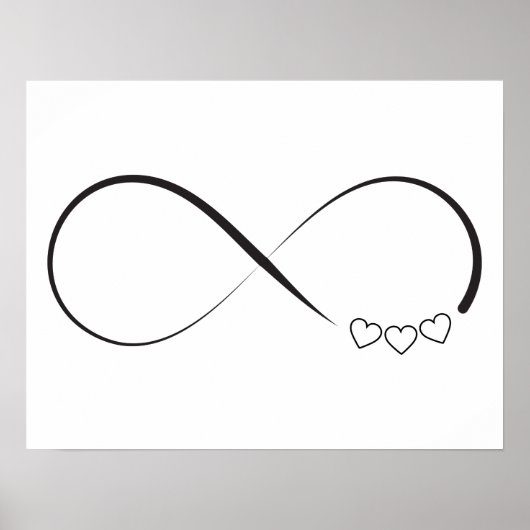 Poster Symbole des coeurs d'infini (Devant)