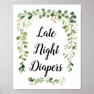 Poster Symbole des Diapeurs nocturnes de verdure