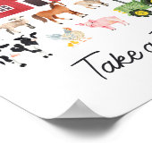 Poster Symbole des faveurs d'anniversaire des animaux de  (Coin)