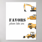 Poster Symbole des faveurs d'anniversaire du véhicule de (Devant)