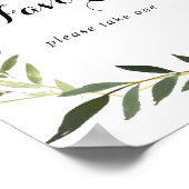 Poster Symbole des Faveurs de la calligraphie tropicale d (Coin)