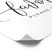 Poster Symbole des faveurs de mariage - Calligraphie de r (Coin)