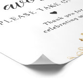 Poster Symbole des faveurs de mariage S'il vous plaît pre (Coin)