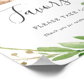 Poster Symbole des faveurs du Baby shower de l'ours (Coin)