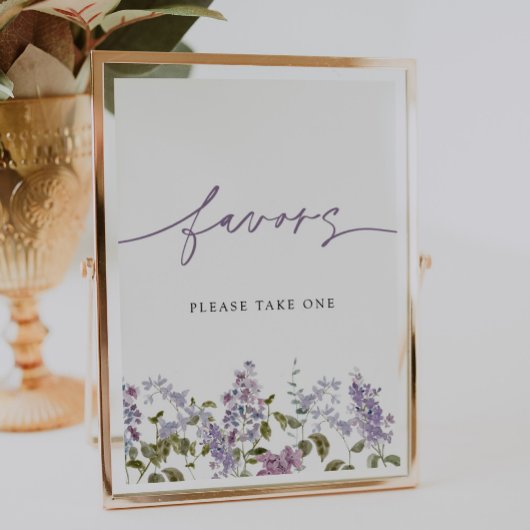 Poster Symbole des Faveurs Lilac Violet