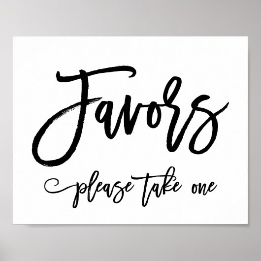 Poster Symbole des Faveurs Mariées Lettrées À La Main Chi (Devant)