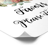 Poster Symbole des Faveurs Teapot Aquarelle Cute (Coin)