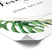 Poster Symbole des Faveurs Vert Tropical de Destination G (Coin)