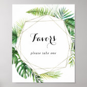 Poster Symbole des Faveurs Vert Tropical de Destination G (Devant)