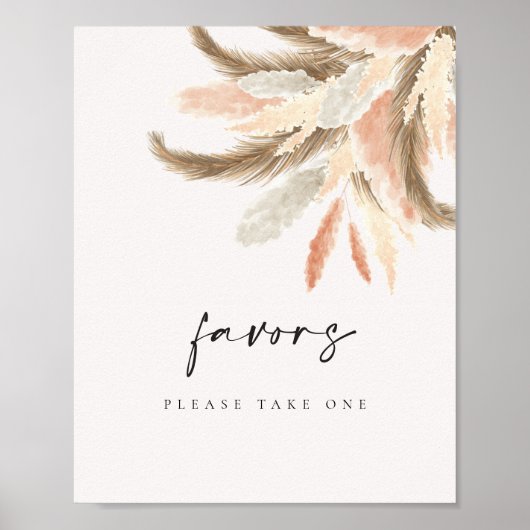 Poster Symbole des favoris Gold Pampas Grass Mariage C100 (Devant)