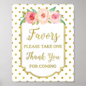 Poster Symbole des points d'or blanc Flush Favals (Devant)