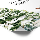 Poster Symbole des snacks d'hiver des animaux à feuillage (Coin)