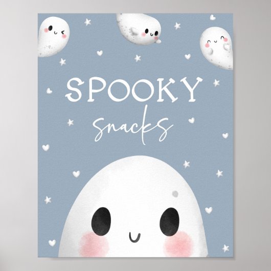 Poster Symbole des snacks d'une Halloween Éffrayant (Devant)