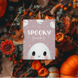 Poster Symbole des snacks d'une Halloween Éffrayant