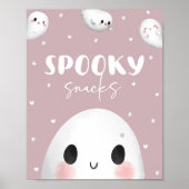 Poster Symbole des snacks d'une Halloween Éffrayant (Devant)