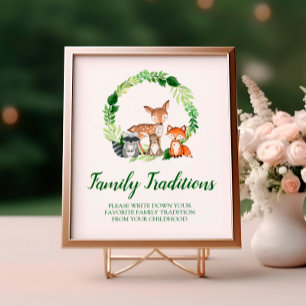 Poster Symbole des traditions de la famille préférée des