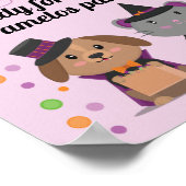 Poster SYMBOLE D'Halloween bilingue espagnol-anglais (Coin)