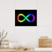 Poster Symbole d'infini arc-en-ciel (Cuisine)