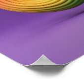 Poster Symbole d'infini arc-en-ciel 3D Autisme Neurodiver (Coin)