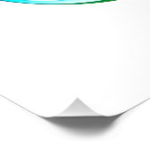 Poster Symbole d'infini avec plume arc-en-ciel (Coin)