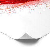 Poster Symbole d'infini avec plume arc-en-ciel (Coin)