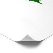 Poster Symbole d'infini avec Rose arc-en-ciel (Coin)