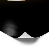 Poster Symbole d'infini doré (Coin)