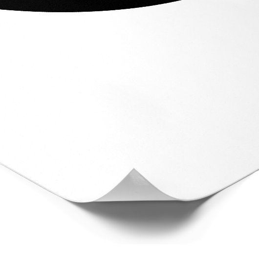 Poster Symbole d'infini noir (Coin)