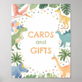 Poster Symbole Dinosaur Anniversaire Cartes et Cadeaux (Devant)