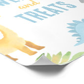 Poster Symbole Dinosaur Baby shower Sucres et cures (Coin)