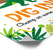 Poster Symbole Dinosaur Party de sucreries (Coin)