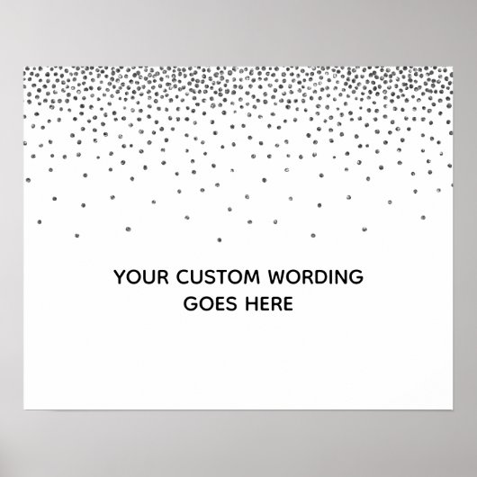 Poster Symbole do-it-yourself mariage personnalisé Confet (Devant)