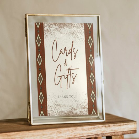 Poster SYMBOLE DOLLY Aztec Rustic Western Cartes Et Cadea