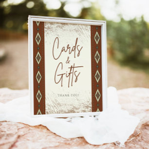 Poster SYMBOLE DOLLY Aztec Rustic Western Cartes Et Cadea