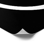 Poster Symbole double infini - noir & blanc (Coin)