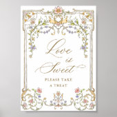 Poster Symbole doux de l'amour floral de Grace victorienn (Devant)