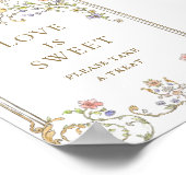 Poster Symbole doux de l'amour floral de Grace victorienn (Coin)