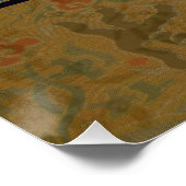 Poster Symbole dragon chinois Antique asiatique (Coin)