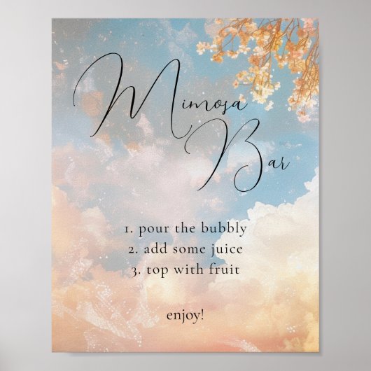 Poster Symbole Dreamset Sunset Cloud 9 Mimosa Bar (Devant)