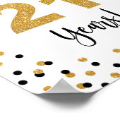 Poster Symbole du 21e anniversaire ou de l'anniversaire (Coin)